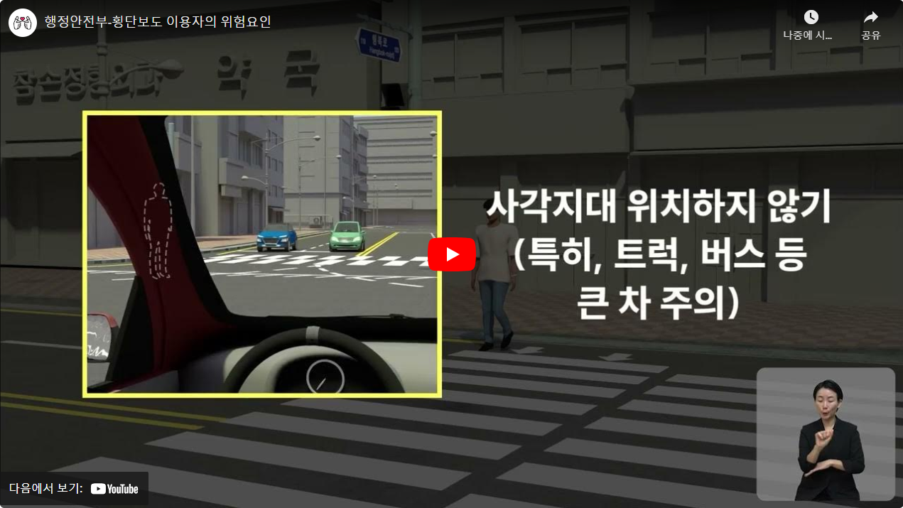 행정안전부-횡단보도 이용자의 위험요인 썸네일